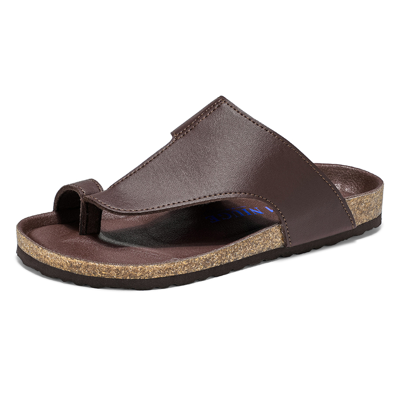 ฤดูร้อน PLUS ขนาดใหญ่ 48 49 รอ - Flip Flop Leather Men บทวิจารณ์และราคา