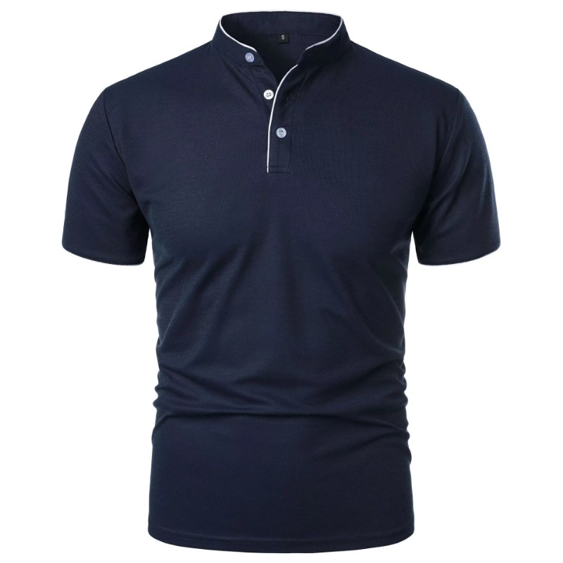 ใหม่ผู้ชายแขนสั้นเสื้อโปโลฤดูร - Polo Shirt Pique บทวิจารณ์และราคา