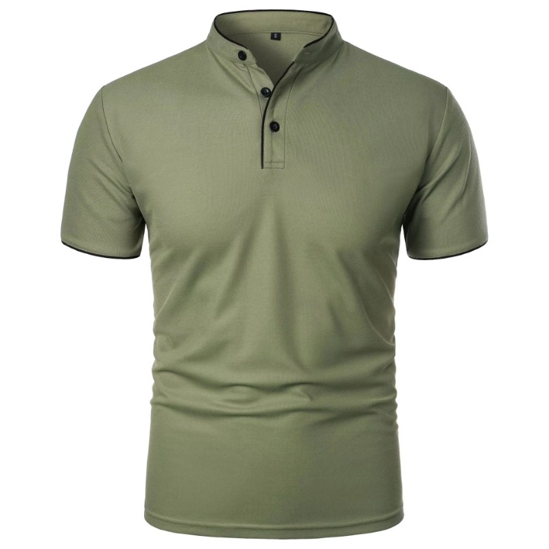 ใหม่ผู้ชายแขนสั้นเสื้อโปโลฤดูร - Polo Shirt Pique บทวิจารณ์และราคา