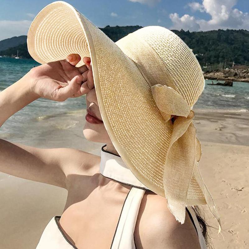 หมวกสตรีแบบใหม่สำหรับขาย หมวกฟ - Bucket Hat Straw บทวิจารณ์และราคา