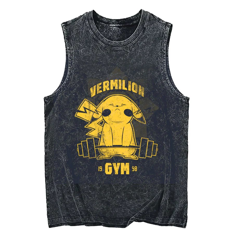 เสื้อกล้ามลายพิมพ์โปเกมอน ปิกา - Tank Top Muscle บทวิจารณ์และราคา