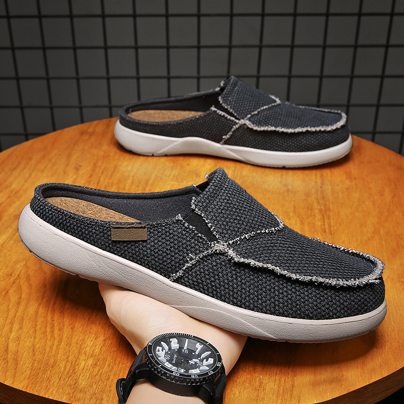 รองเท้าผ้าใบแบบสวมครึ่งเท้าสำห - Espadrille Slip On บทวิจารณ์และราคา