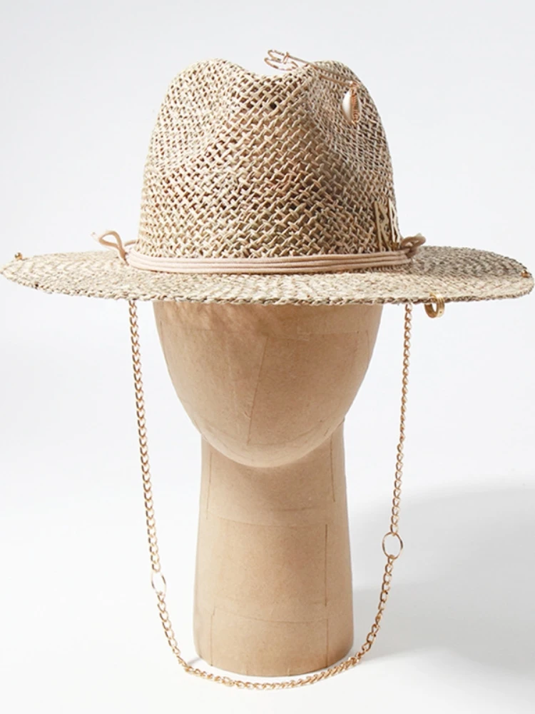ปานามาฟางหมวกปีกกว้าง UPF50 +  - Bucket Hat Straw บทวิจารณ์และราคา